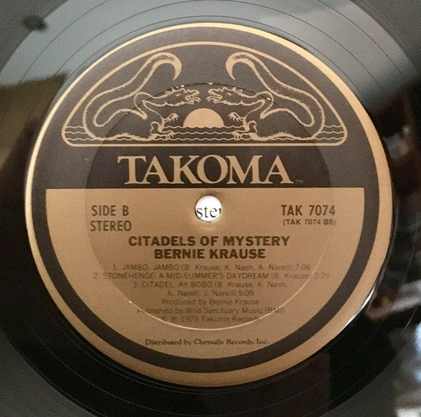 Bernie Krause ~ Citadels Of Mystery (Vinyl) - Djungel & Jazz