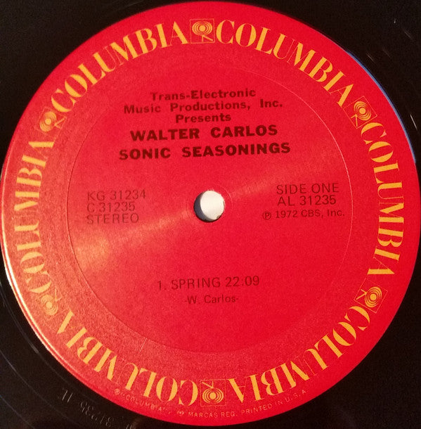 Walter Carlos ~ Sonic Seasonings (Vinyl) - Djungel & Jazz