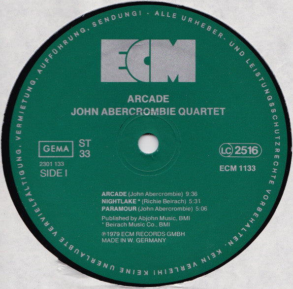 John Abercrombie Quartet ~ Arcade (Vinyl) - Djungel & Jazz