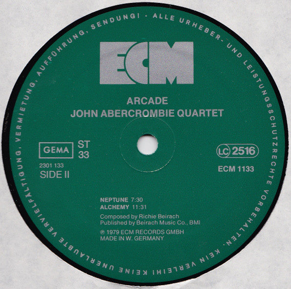 John Abercrombie Quartet ~ Arcade (Vinyl) - Djungel & Jazz