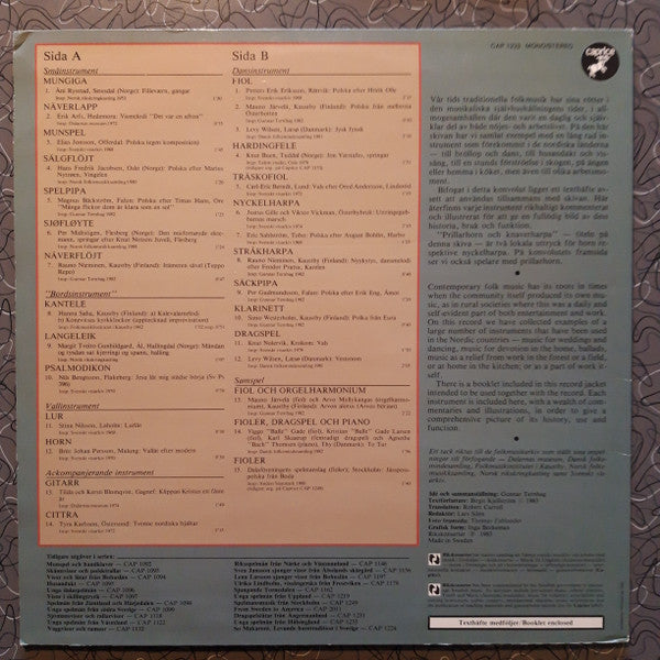Various ~ Prillarhorn & Knaverharpa (Vinyl) - Djungel & Jazz