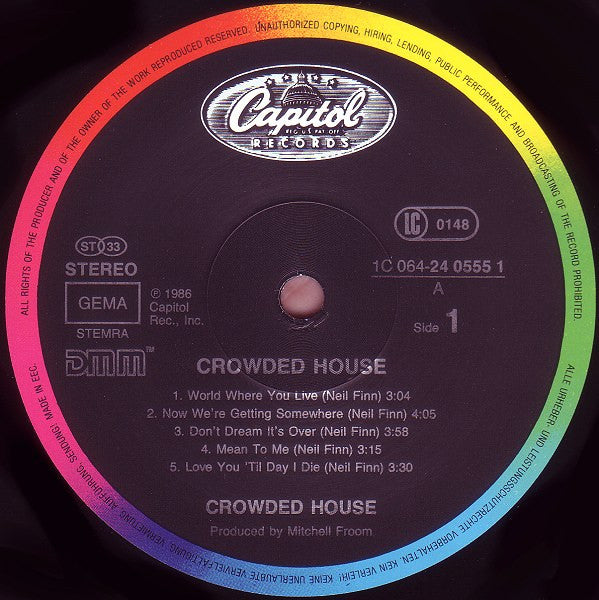 Crowded House ~ Crowded House (Vinyl) - Djungel & Jazz