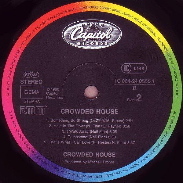 Crowded House ~ Crowded House (Vinyl) - Djungel & Jazz