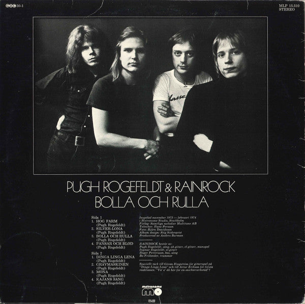 Pugh Rogefeldt & Rainrock ~ Bolla Och Rulla (Vinyl) - Djungel & Jazz