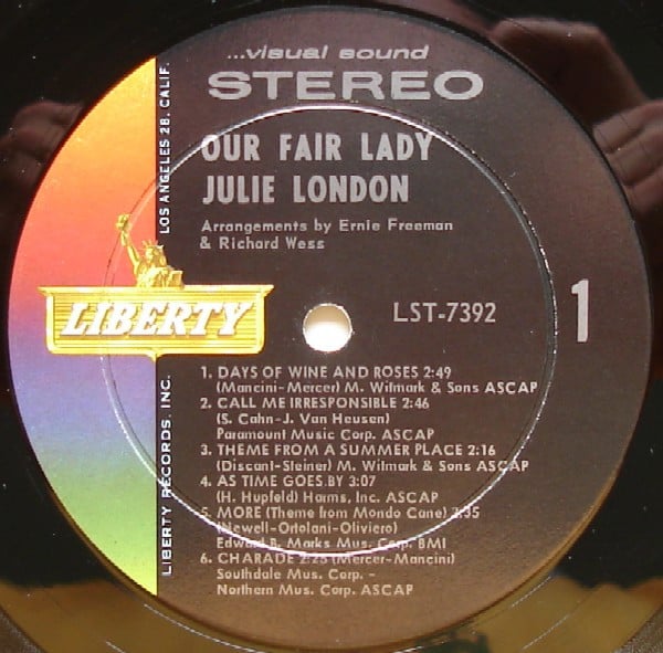 Julie London ~ Our Fair Lady (Vinyl) - Djungel & Jazz