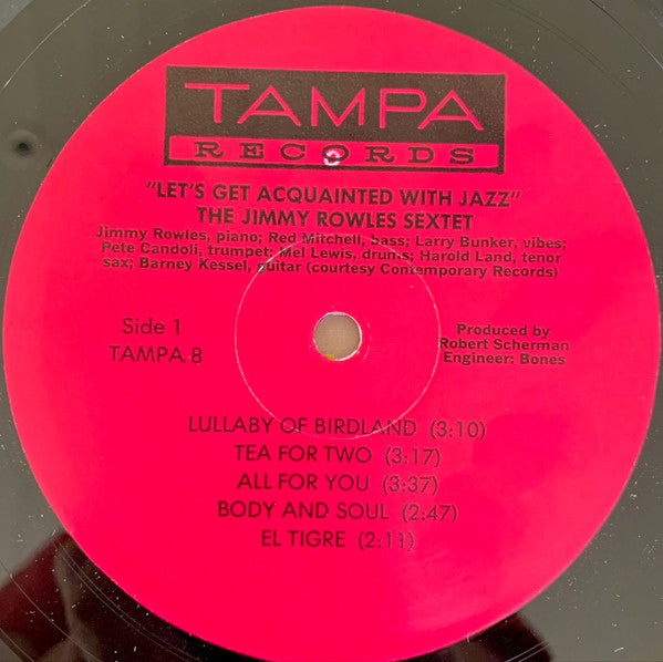 The Jimmy Rowles Sextet ~ Let's Get Acquainted With Jazz ...For People Who Hate Jazz! (Vinyl) - Djungel & Jazz