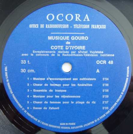 Gouro ~ Musique Gouro De Côte D'Ivoire (Vinyl) - Djungel & Jazz