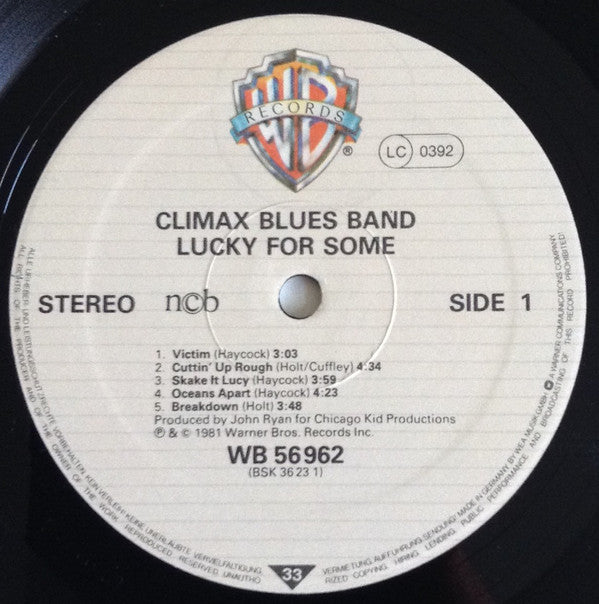 Climax Blues Band ~ Lucky For Some (Vinyl) - Djungel & Jazz