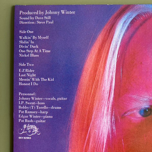 Johnny Winter : White, Hot & Blue (LP, Album, RE)