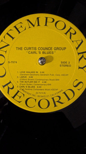 The Curtis Counce Group ~ Carl's Blues (Vinyl) - Djungel & Jazz