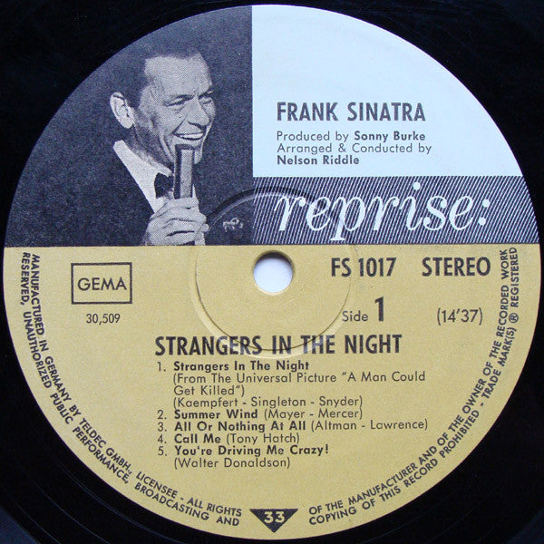Frank Sinatra ~ Strangers In The Night (Vinyl) - Djungel & Jazz