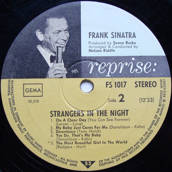 Frank Sinatra ~ Strangers In The Night (Vinyl) - Djungel & Jazz