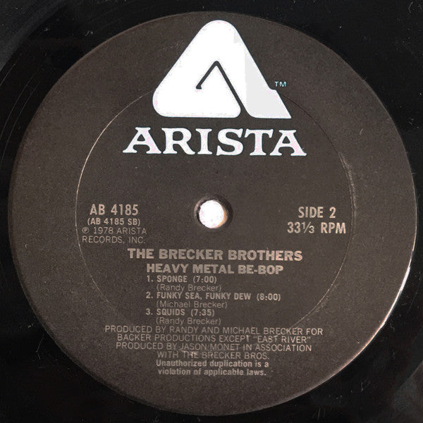 The Brecker Brothers : Heavy Metal Be-Bop (LP, Album)