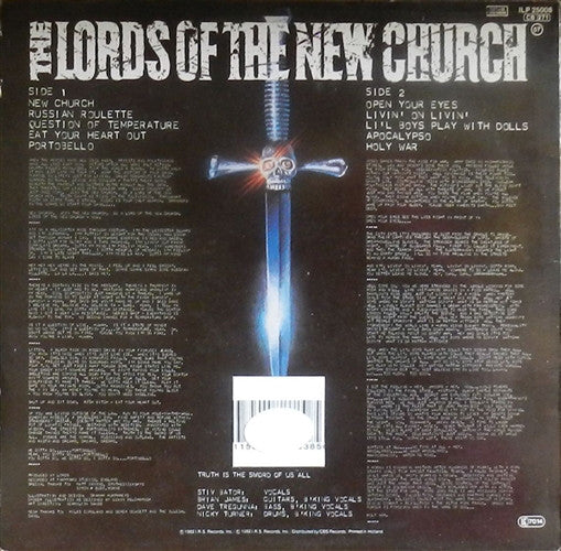 Lords Of The New Church ~ Lords Of The New Church (Vinyl) - Djungel & Jazz