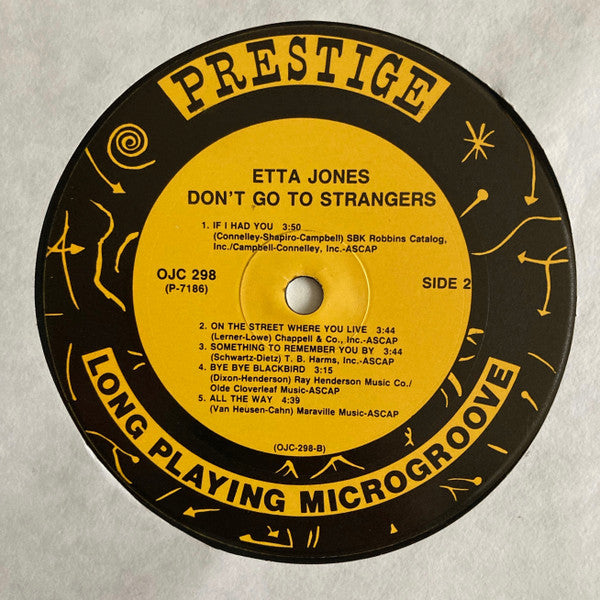 Etta Jones ~ Don't Go To Strangers (Vinyl) - Djungel & Jazz