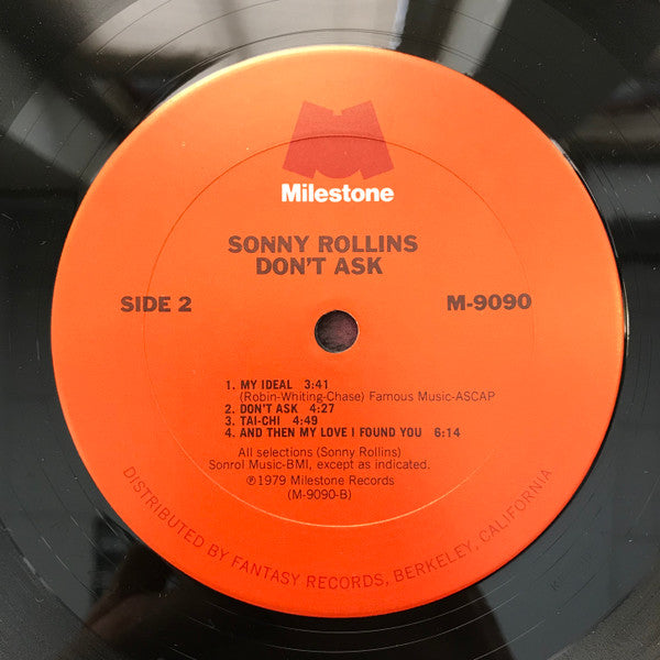 Sonny Rollins ~ Don't Ask (Vinyl) - Djungel & Jazz