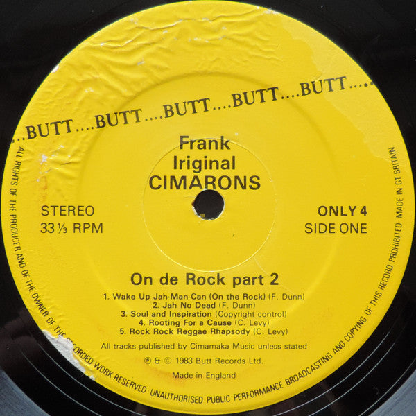The Cimarons : On De Rock Part 2 (LP, Comp)