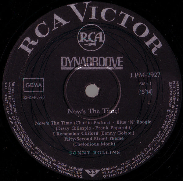 Sonny Rollins ~ Now's The Time! (Vinyl) - Djungel & Jazz