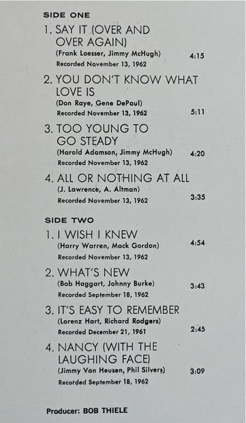 The John Coltrane Quartet : Ballads (LP, Album, RE)
