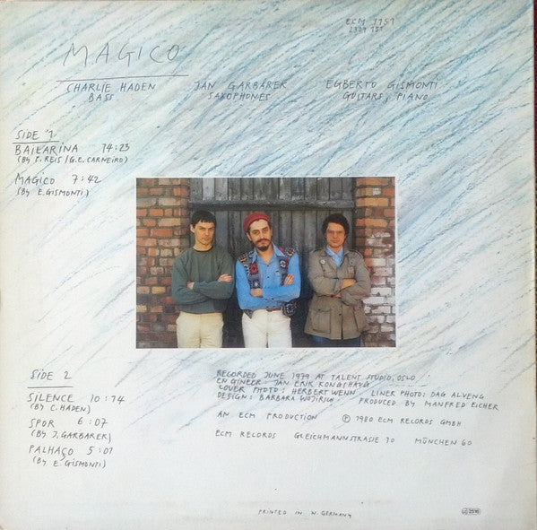 Charlie Haden, Jan Garbarek, Egberto Gismonti ~ Magico (Vinyl) - Djungel & Jazz