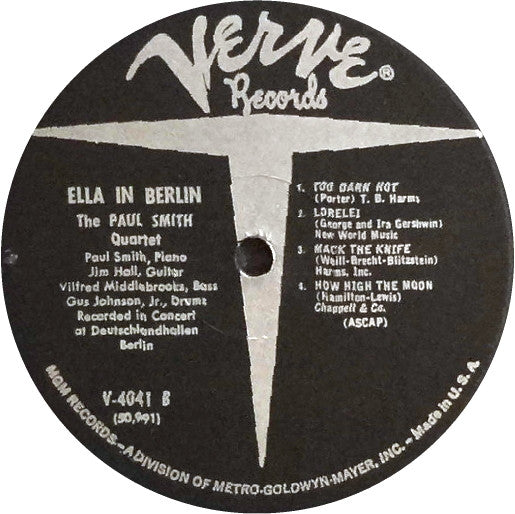 Ella Fitzgerald ~ Mack The Knife - Ella In Berlin (Vinyl) - Djungel & Jazz
