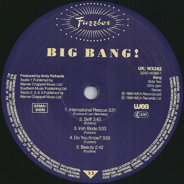 We've Got A Fuzzbox And We're Gonna Use It : Big Bang! (LP, Album)
