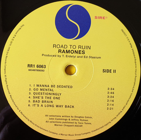 Ramones ~ Road To Ruin (Vinyl) - Djungel & Jazz