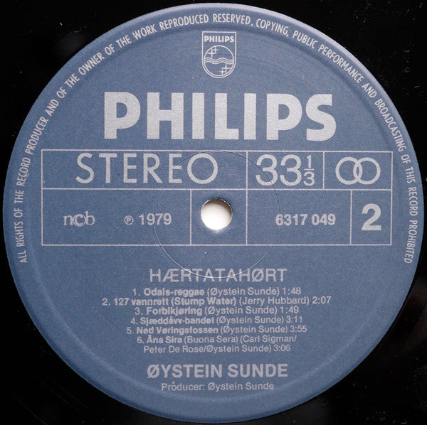 Øystein Sunde ~ Hærtata Hørt (Vinyl) - Djungel & Jazz