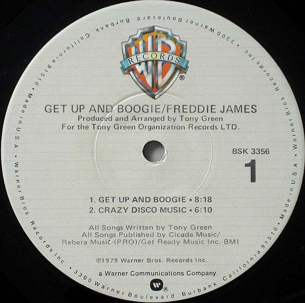 Freddie James ~ Get Up And Boogie (Vinyl) - Djungel & Jazz