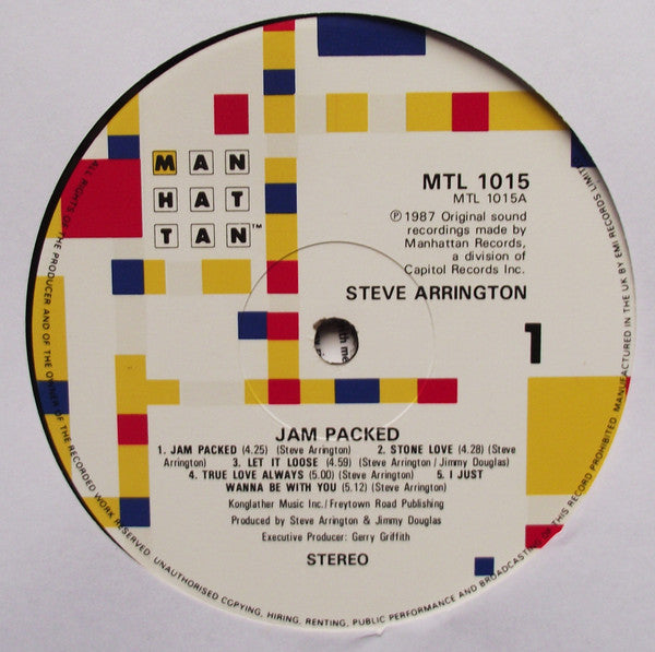 Steve Arrington ~ Jam Packed (Vinyl) - Djungel & Jazz