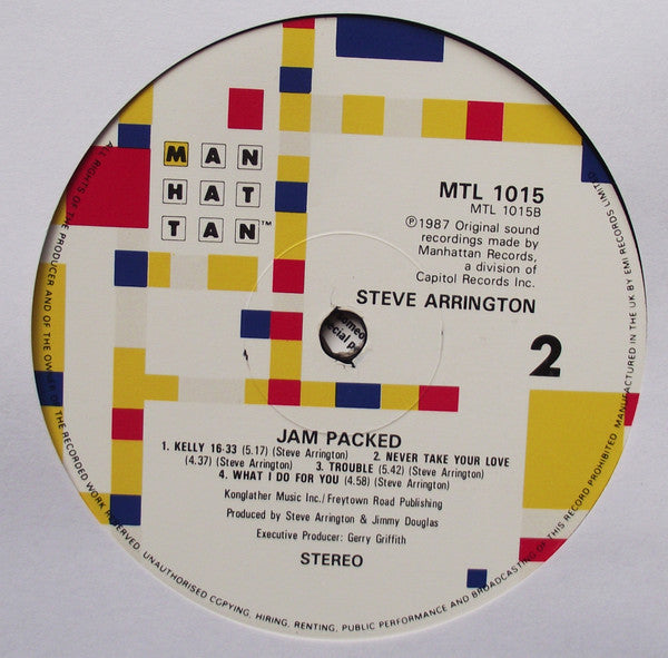 Steve Arrington ~ Jam Packed (Vinyl) - Djungel & Jazz
