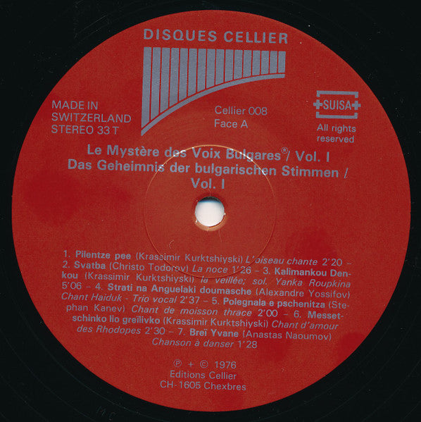 Marcel Cellier Présente: Le Mystère Des Voix Bulgares : Le Mystère Des Voix Bulgares (Volume 1) (LP, Album, RE)