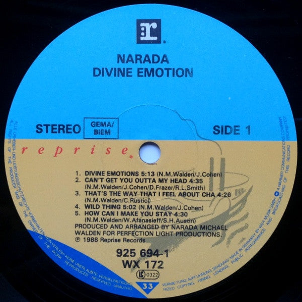 Narada ~ Divine Emotion (Vinyl) - Djungel & Jazz