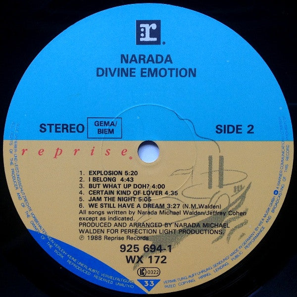 Narada ~ Divine Emotion (Vinyl) - Djungel & Jazz