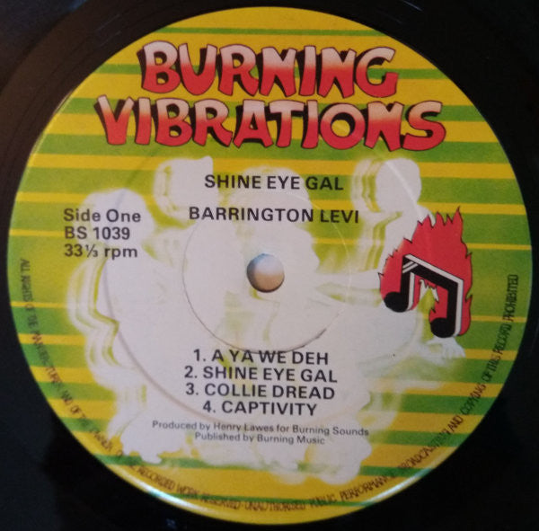 Barrington Levy : Shine Eye Gal (LP, Album)