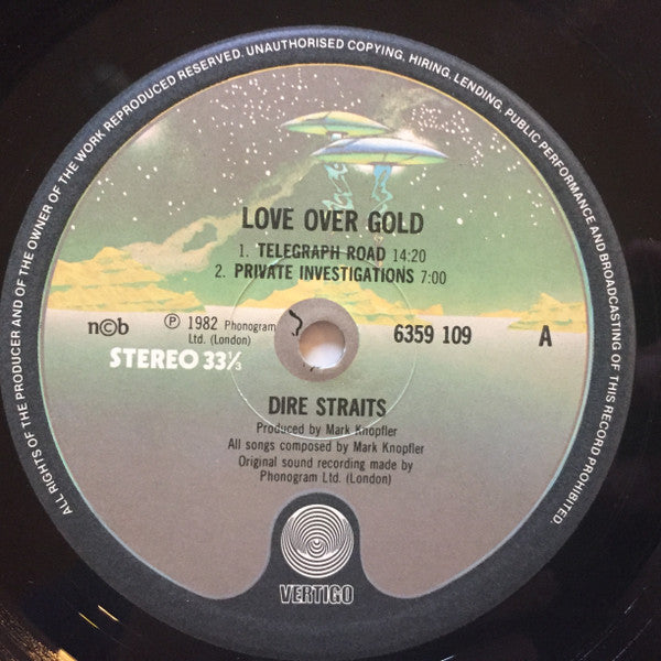 Dire Straits : Love Over Gold (LP, Album)