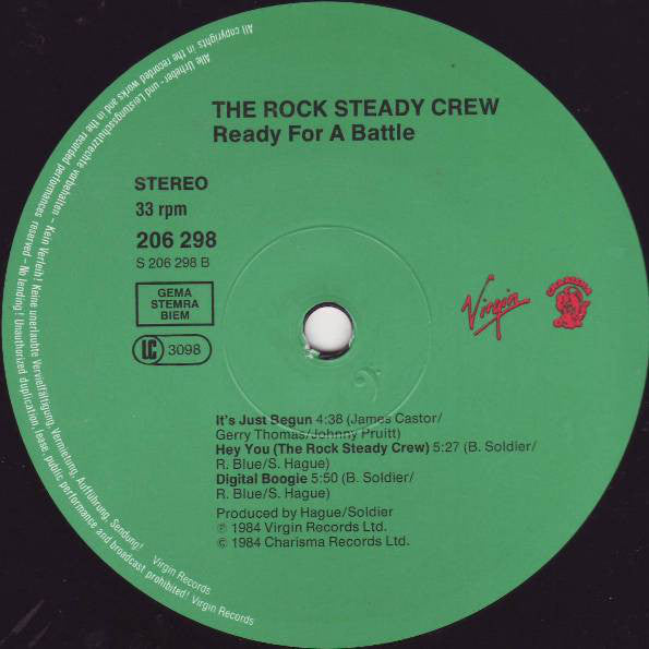 The Rock Steady Crew ~ Ready For Battle (Vinyl) - Djungel & Jazz