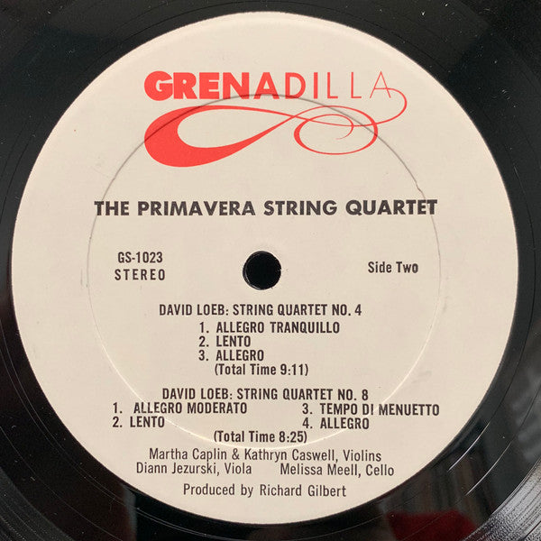 Justin Dello Joio / David Loeb - Primavera String Quartet ~ String Quartet, Op. 1 (1974) / String Quartets Nos. 4 & 8 (Vinyl) - Djungel & Jazz