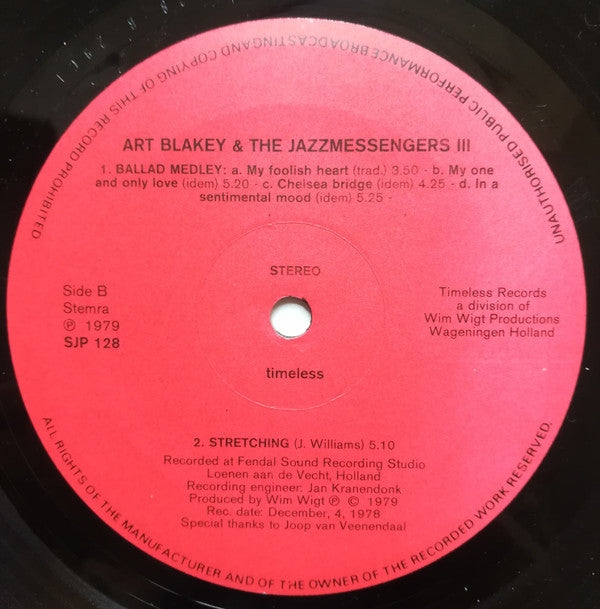 Art Blakey & The Jazz Messengers ~ Reflections In Blue (Vinyl) - Djungel & Jazz