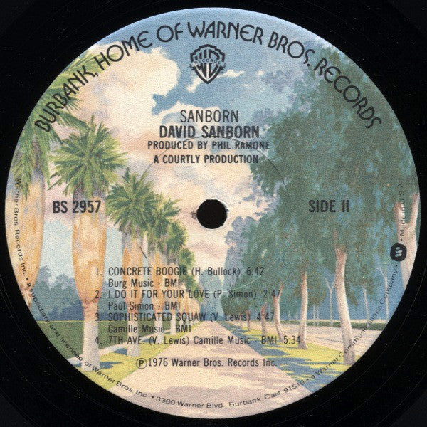 David Sanborn ~ Sanborn (Vinyl) - Djungel & Jazz