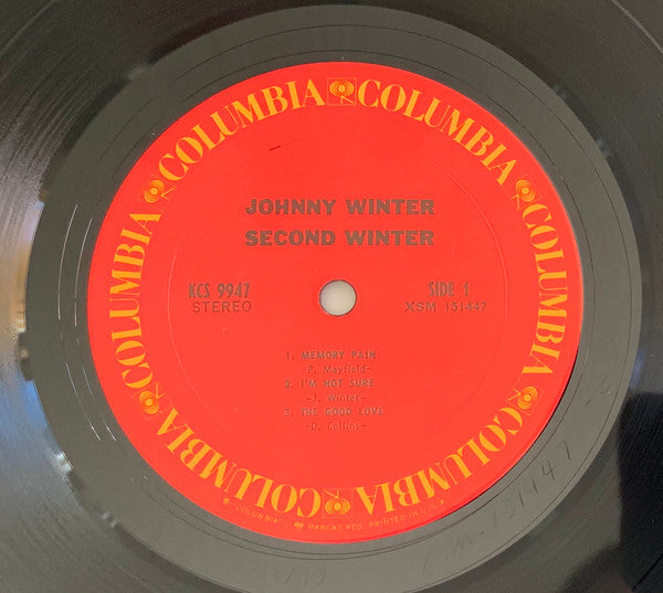 Johnny Winter : Second Winter (2xLP, Album, RE, RP, Pit)