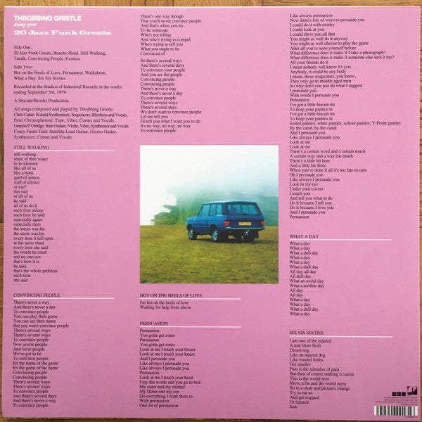 Throbbing Gristle ~ 20 Jazz Funk Greats (Vinyl) - Djungel & Jazz