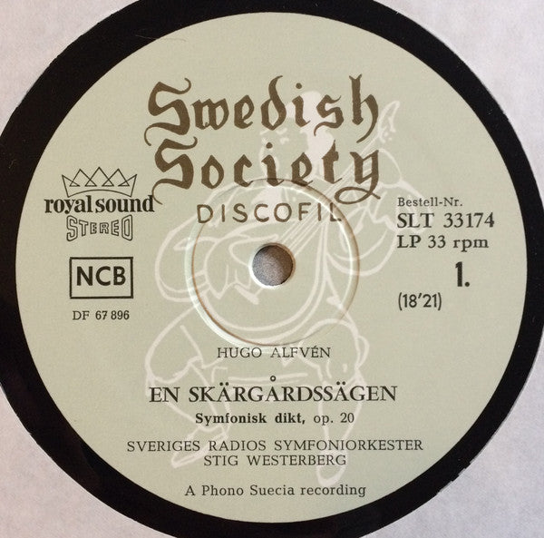 Hugo Alfvén - Stig Westerberg, Sveriges Radios Symfoniorkester ~ En Skärgårdssägen / Första Satsen Ur Symfoni Nr. 5 (Vinyl) - Djungel & Jazz