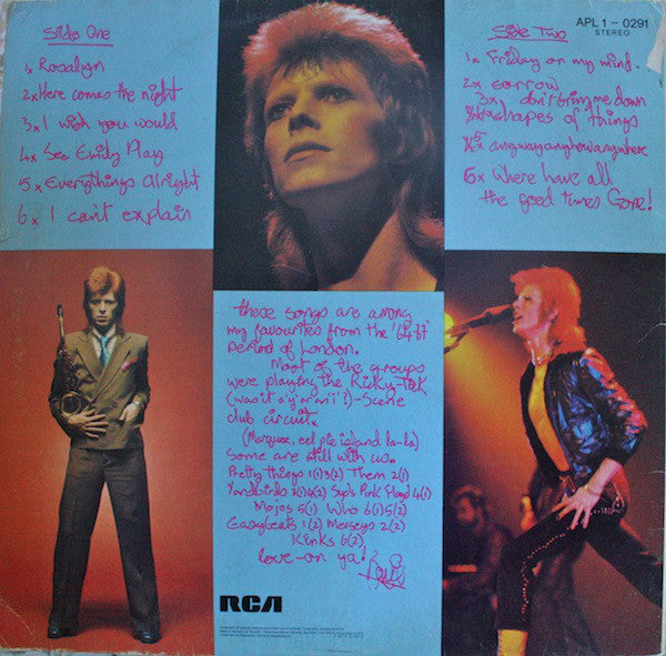 David Bowie : Pinups (LP, Album, Gat)