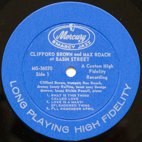 Clifford Brown And Max Roach : At Basin Street (LP, Album, Mono, Hig)