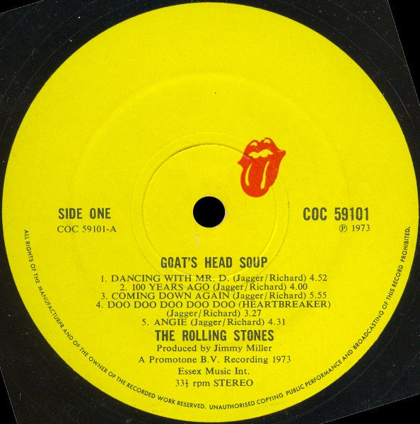The Rolling Stones ~ Goat's Head Soup (Vinyl) - Djungel & Jazz