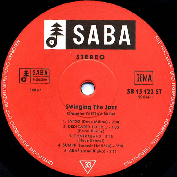 Gustav Brom Orchestra : Swinging The Jazz (LP, Album, RE)