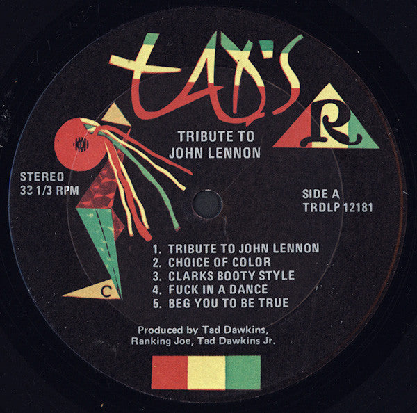 Ranking Joe : Tribute To John Lennon (LP, Album)