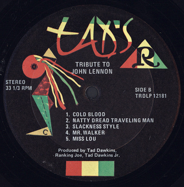 Ranking Joe : Tribute To John Lennon (LP, Album)