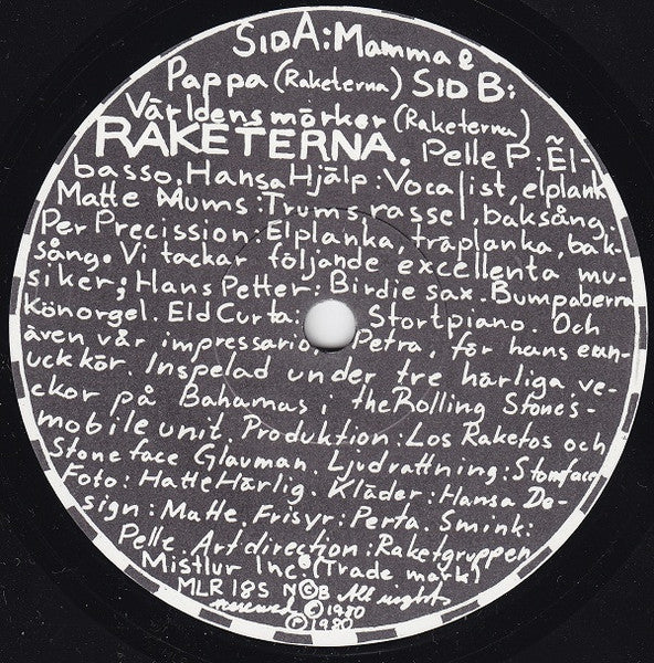 Raketerna ~ Raketerna's Första Singel (Vinyl) - Djungel & Jazz